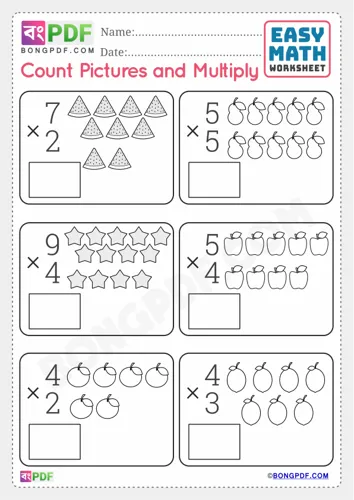 Count pictures and multiply english