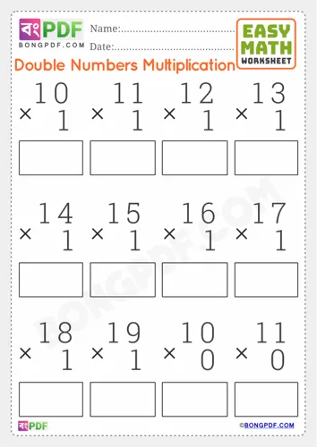 Double numbers multiplication english
