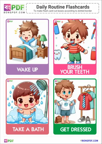 English Daily Routine Flashcards