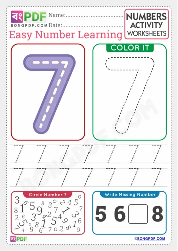 Free Learn English Number Worksheet Download