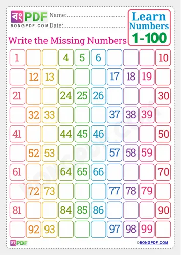 Free Learn English Numbers Spellings To Worksheet Download