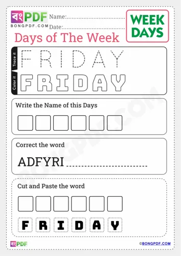 Friday Worksheets