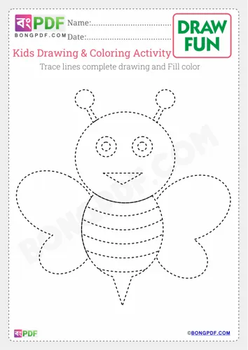 Free Learn Kids Drawing Coloring Worksheet Download