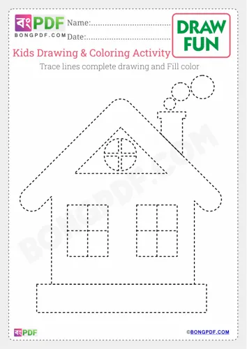 Free Learn Kids Drawing Coloring Worksheet Download