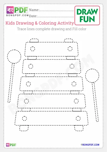 Kids Drawing and Coloring Worksheets