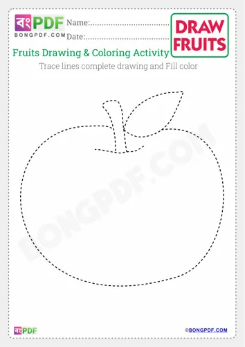 Kids Fruits Drawing