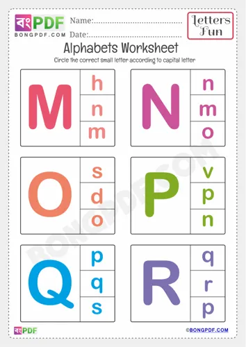 Kindergarten Alphabets