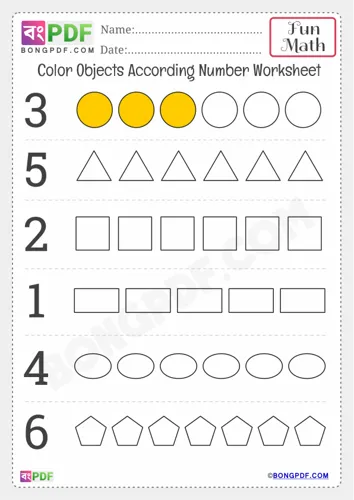 Kindergarten Count and Color