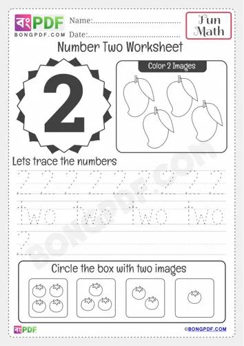 Free Learn Kindergarten Numbers Worksheet Download