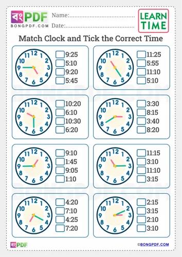 Match Clock Tick Correct Time