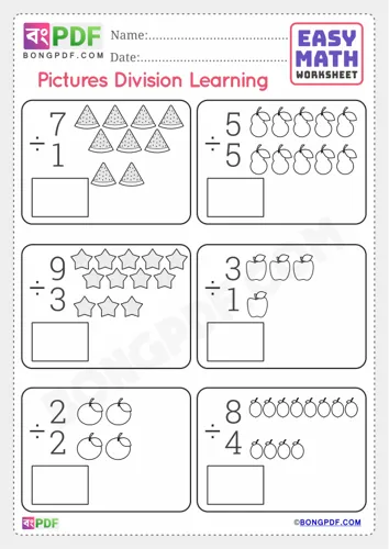 Pictures division english numbers