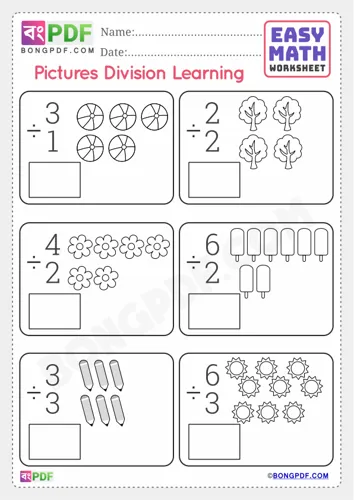 Pictures Division English Numbers