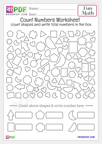 Shapes Count Kindergarten