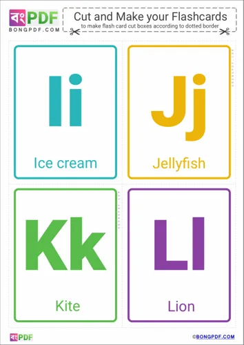 Free Learn Simple Alphabets Flashcards Worksheet Download