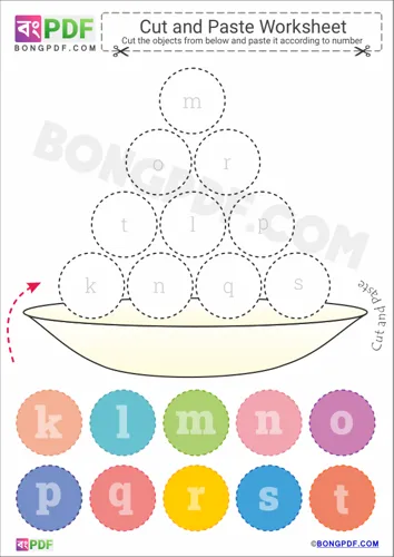 Free Learn Small Letters Cut And Paste Worksheet Download